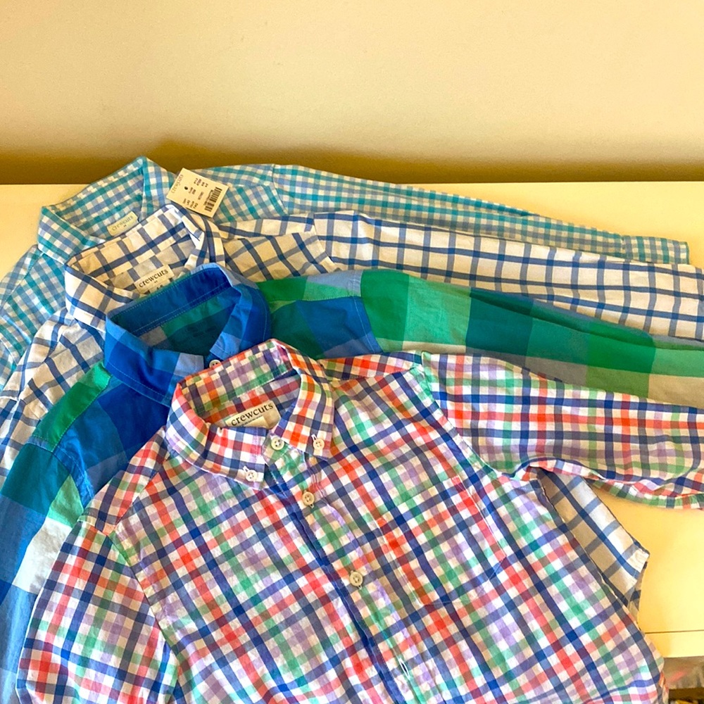 JCREW Crewcuts - Set of 4 long sleeve shirts